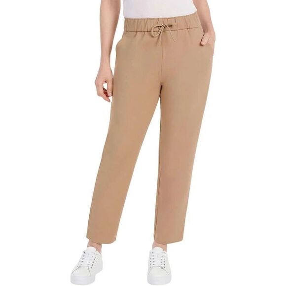 Hilary Radley Pull On Elastic Waist Pants XXL Portobello Brown Beige Tan2 XL NWT - Picture 2 of 12